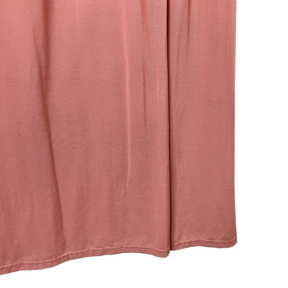 Lulu’s Mesmerized By Love Rusty Rose Mesh Lace Up Bridesmaid Maxi Dress Sz M - Picture 7 of 13